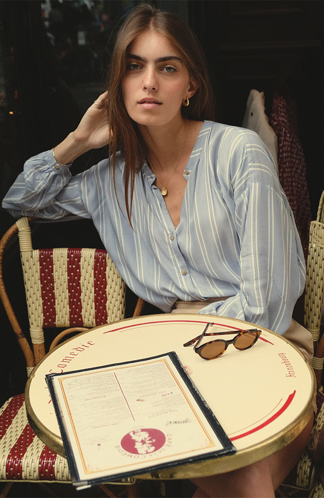 Ginger Shirt - Chambray Stripes