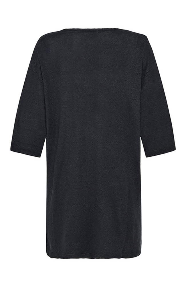 Piemonte Long Cardigan - Black