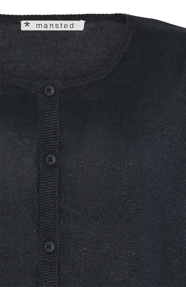 Piemonte Long Cardigan - Black