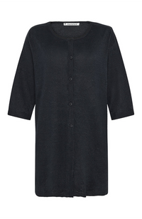 Piemonte Long Cardigan - Black