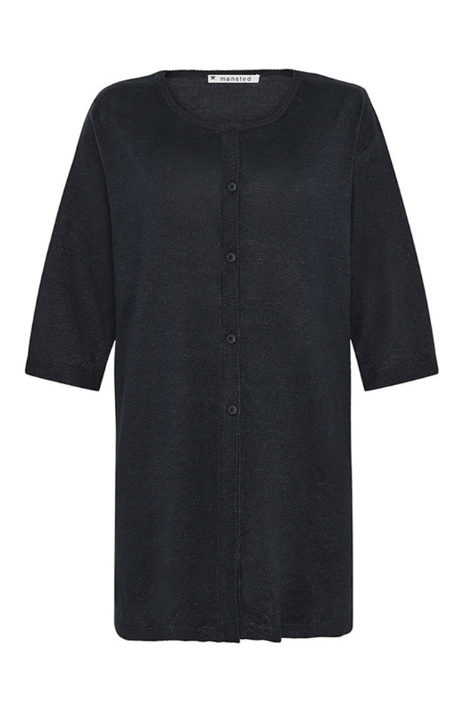 Piemonte Long Cardigan - Black