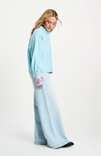 Blue Sequins Blouse - Urban Flora