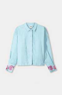Blue Sequins Blouse - Urban Flora