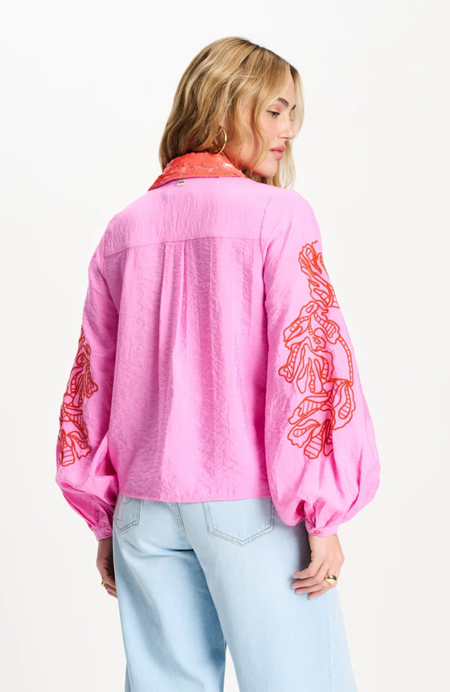Sequins Blouse - Cheering Pink