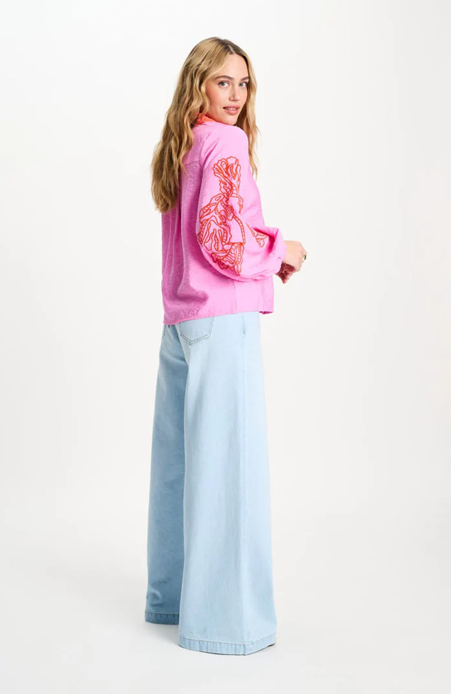 Sequins Blouse - Cheering Pink