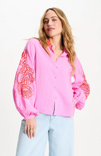 Sequins Blouse - Cheering Pink