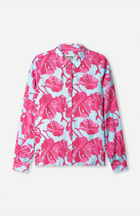 Mila Blouse - Urban Flora Blue