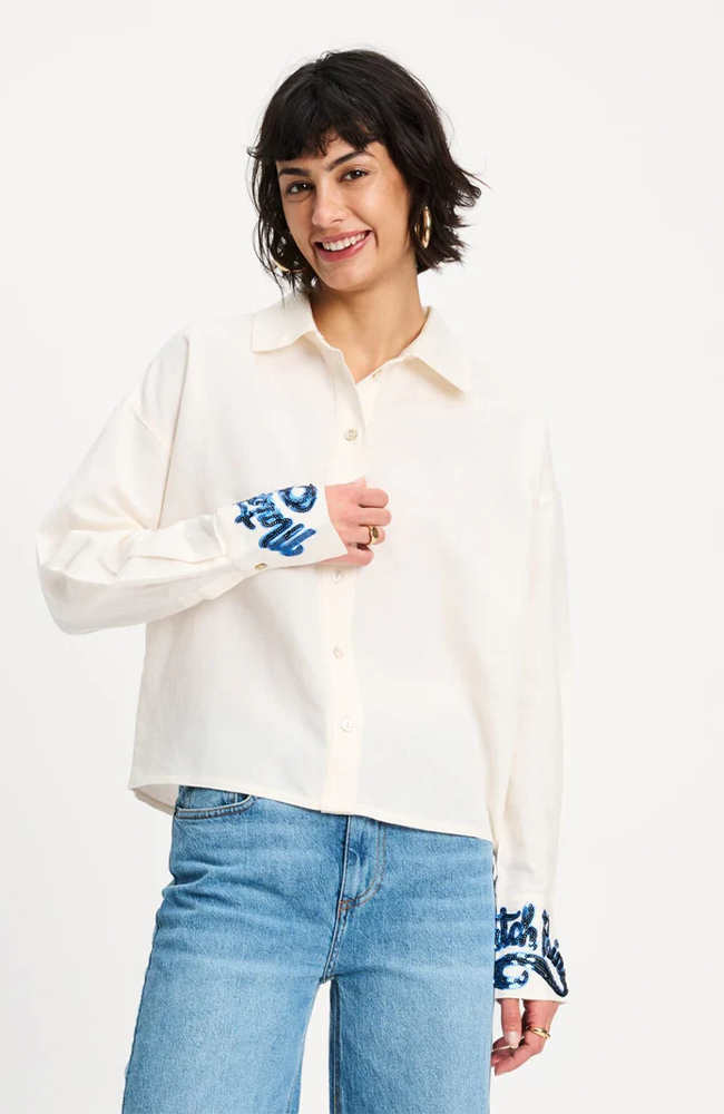 Matchpoint Sequin Top - White