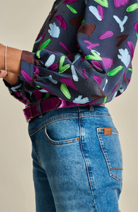 Featherfest Blouse - Blue
