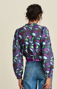 Featherfest Blouse - Blue