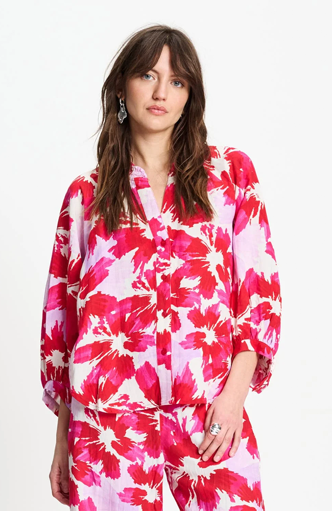 Bubble Bloom Blouse - Lavender