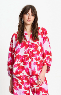 Bubble Bloom Blouse - Lavender