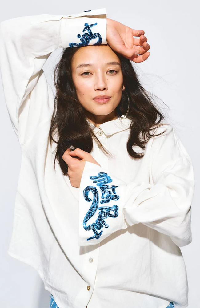 Matchpoint Sequin Top - White