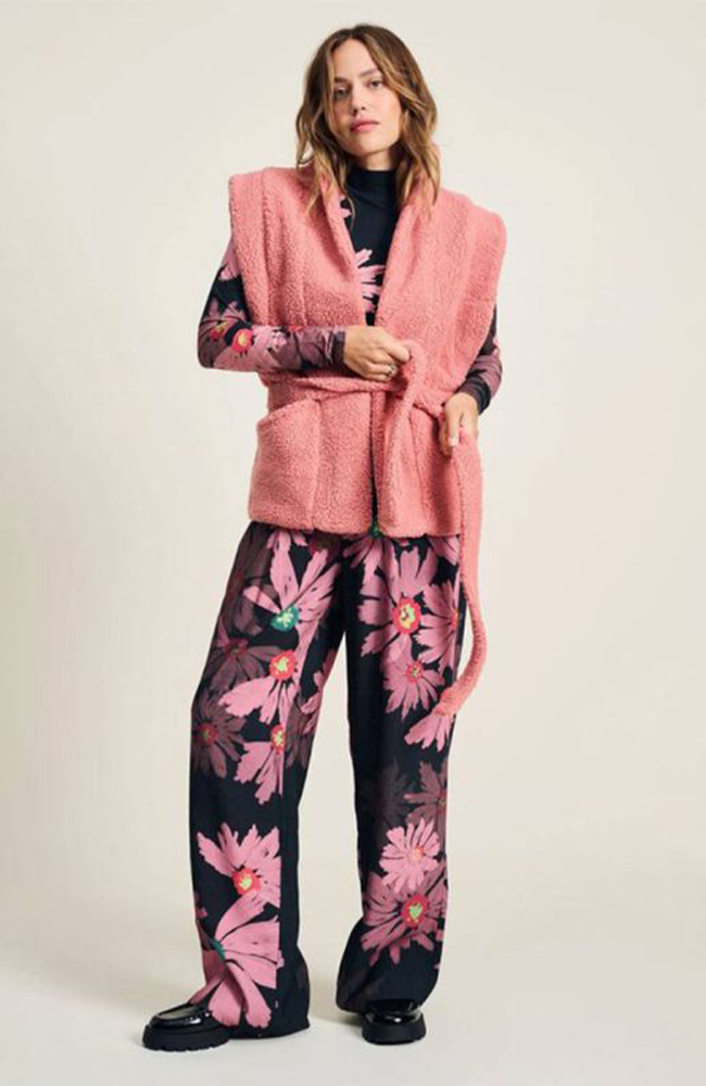 Teddy Dusty Pink Gilet