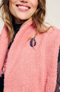 Teddy Dusty Pink Gilet