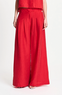 Pants - Bloom Red