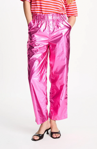 Metallic Pants - Bright Rose