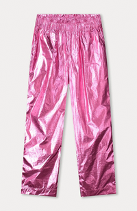Metallic Pants - Bright Rose
