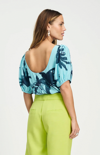 Sequins Top - Artisan Blue