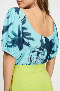 Sequins Top - Artisan Blue