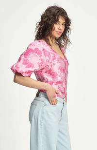 Top - Floral Jac Raspberry