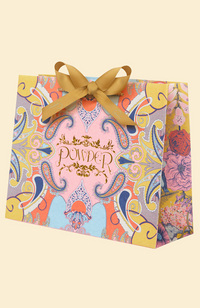 Large Quilted Washbag - Delicate Tropical, Candy