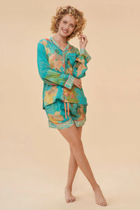 Hummingbird Pyjama Set - Aqua