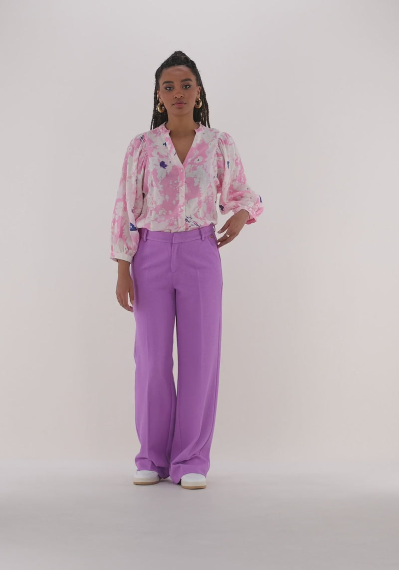 Lilies Pink Blouse