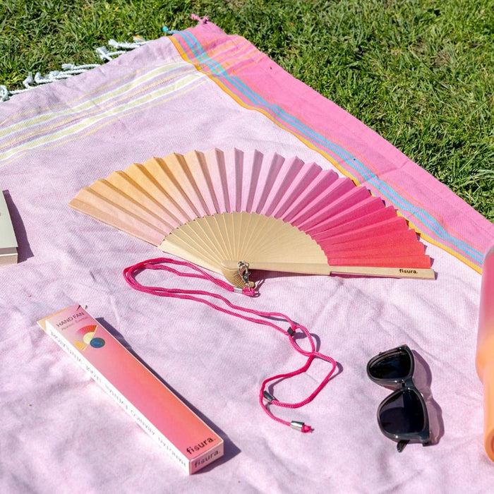Hand Fan w/ Gift Box - Sunset