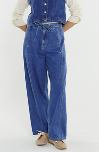 Aveline Barrel Leg Jean - Classic Blue