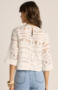 Gaia Lace Top - Ecru