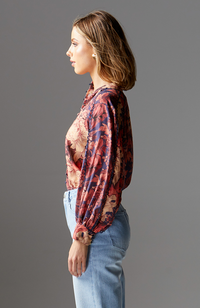 Berry Kiss Blouse - Floral