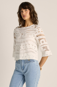 Gaia Lace Top - Ecru