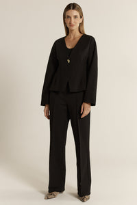 Pia Ponte Jacket - Black