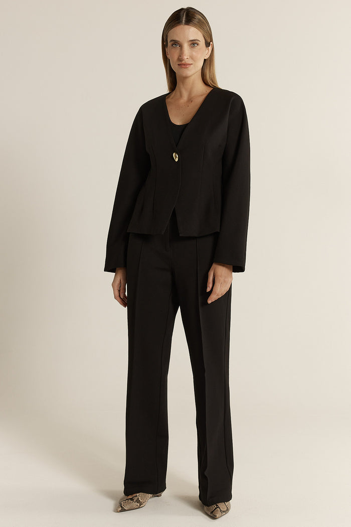 Pia Ponte Jacket - Black