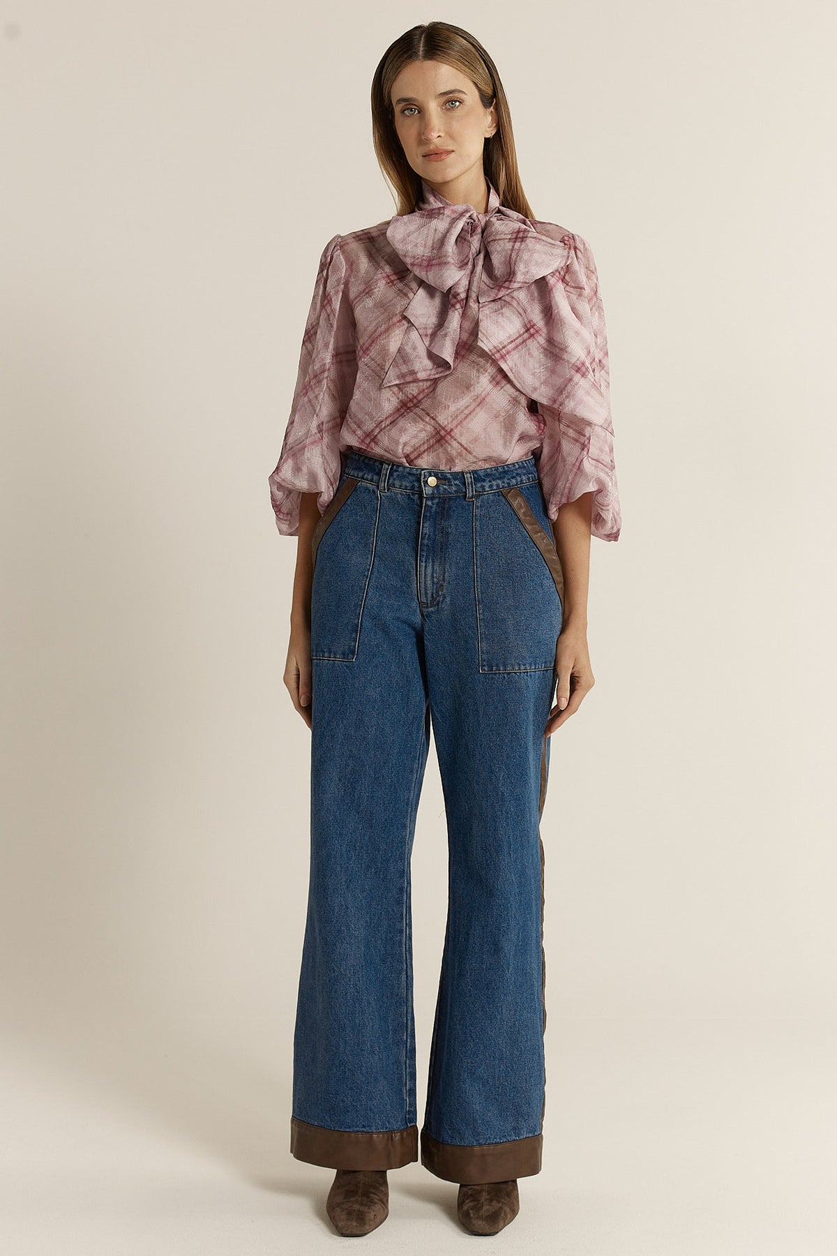 Niamh Denim Pant - Mid Blue