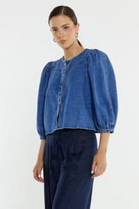 Hayes Denim Shirt - Classic Blue