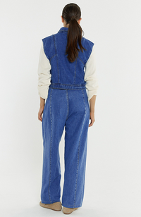 Aveline Barrel Leg Jean - Classic Blue