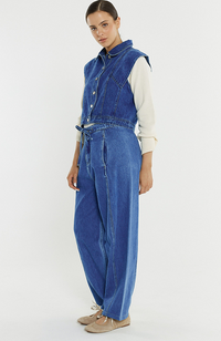 Aveline Barrel Leg Jean - Classic Blue
