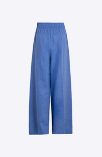 Marian Trousers - Blue Herringbone