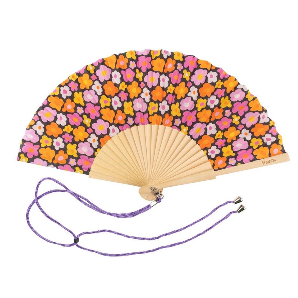 Hand Fan w/ Gift Box - Vintage Flowers