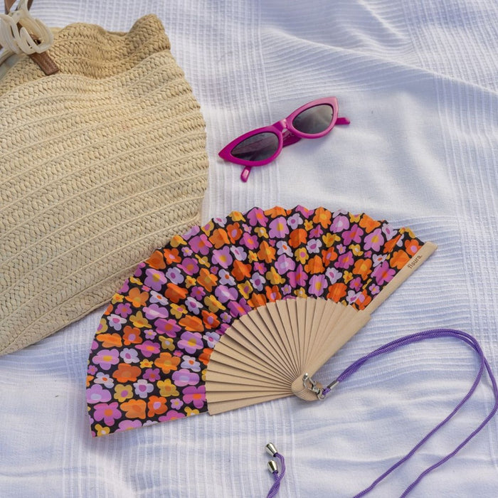 Hand Fan w/ Gift Box - Vintage Flowers