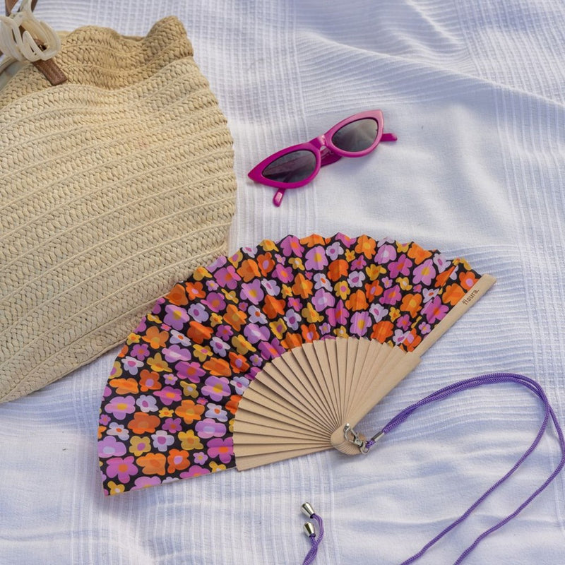 Hand Fan w/ Gift Box - Vintage Flowers
