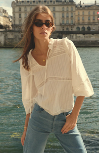 Azalea Lace Top - White