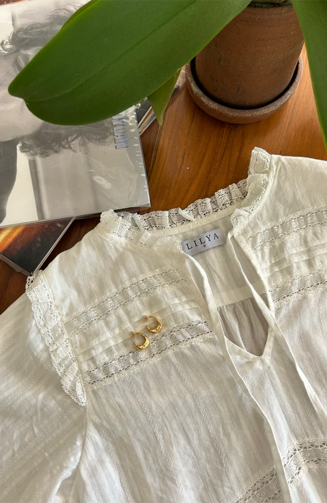 Azalea Lace Top - White