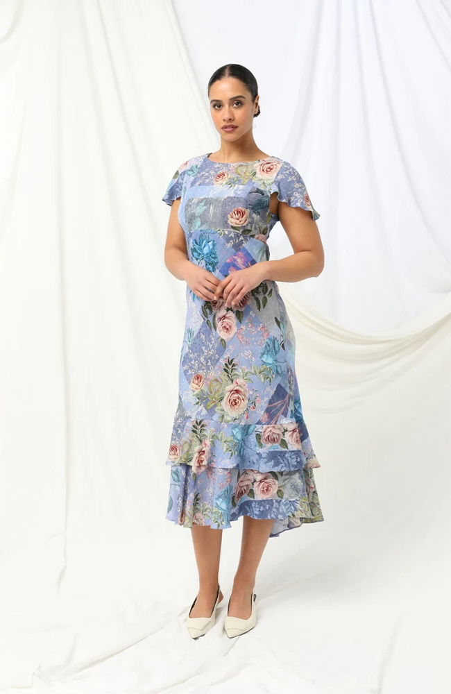 Ashley Maxi Dress - Sky Thistle