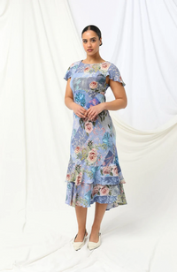 Ashley Maxi Dress - Sky Thistle