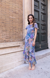 Ashley Maxi Dress - Sky Thistle