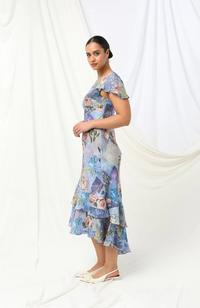 Ashley Maxi Dress - Sky Thistle