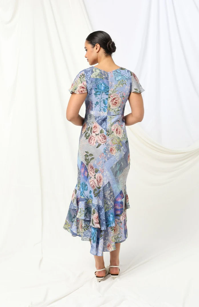 Ashley Maxi Dress - Sky Thistle